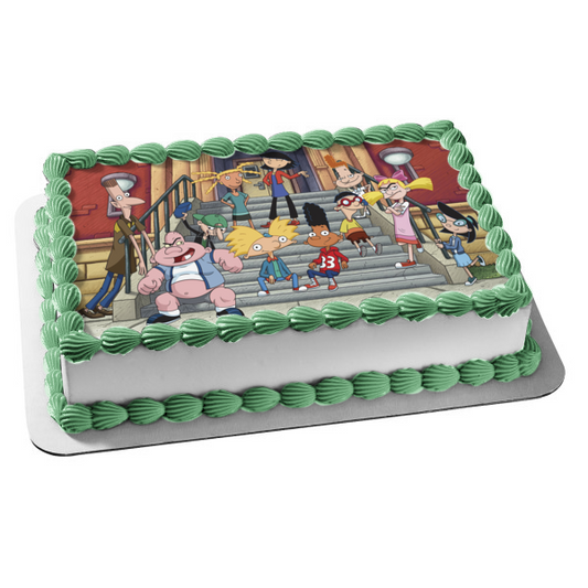 Hey Arnold Gerald Helga Eugene Phoebe Harold Imagen comestible para decoración de tarta ABPID01183 