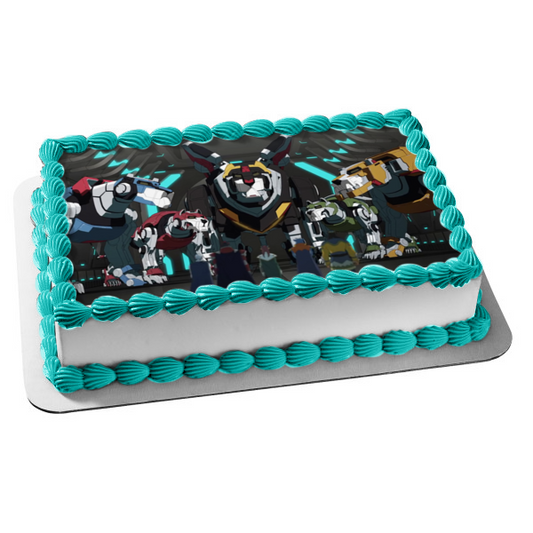 Voltron Legendary Defender Lions Paladins Serie animada Imagen comestible para decoración de tarta ABPID53023 