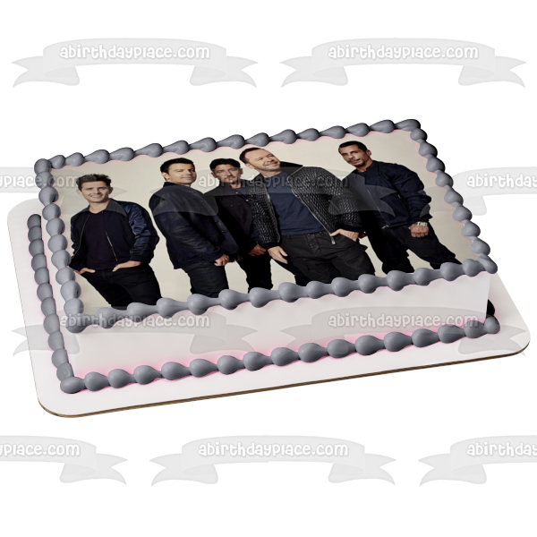 New Kids on the Block banda musical Donny Jordan Jonathan Joey Danny decoración comestible para tarta imagen ABPID53025 