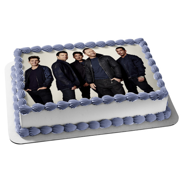 New Kids on the Block Music Band Donny Jordan Jonathan Joey Danny Edible Cake Topper Image ABPID53025