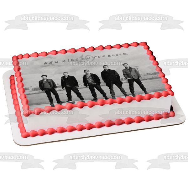 New Kids on the Block 10 Banda musical Donnie Jordan Jonathan Joey Danny Imagen comestible para decoración de tarta ABPID53026 