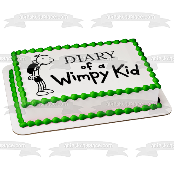 Imagen comestible para decoración de tarta del diario de un niño debilucho Greg Heffley ABPID01409 