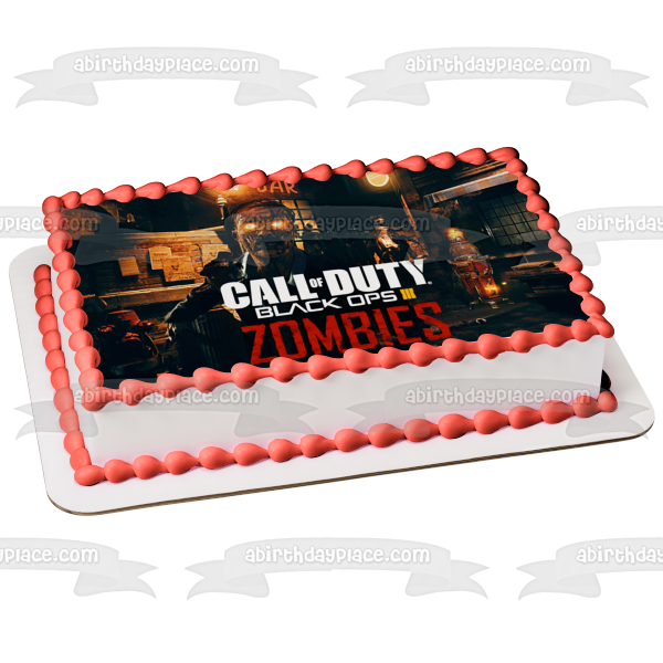 Imagen comestible para decoración de tarta de Call of Duty Black Ops 3 Zombies ABPID49708 