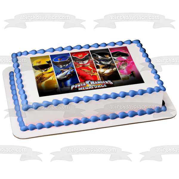 Power Rangers Mega Force Jason Zack Billy Trini y Kimberly Imagen comestible para decoración de tarta ABPID05292 