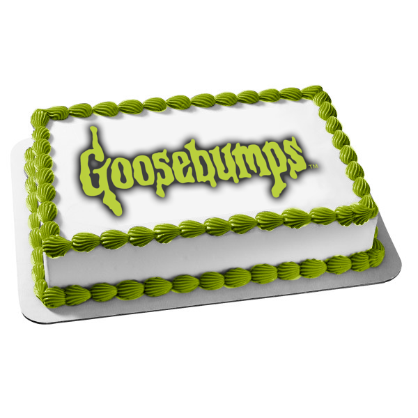 Imagen comestible para decoración de tarta con el logotipo de Goosebumps ABPID01500 