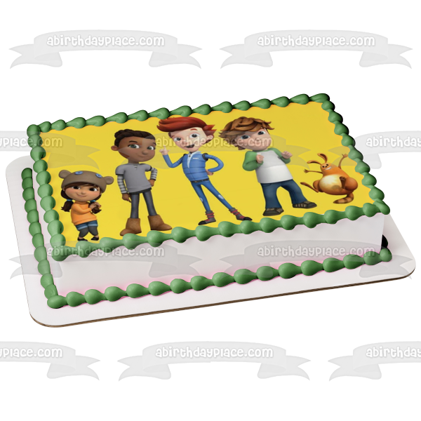 Ready Jet Go Sean Rafferty Mindy Melendez Sidney Skelly Jet Propulsion and Sunspot Propulsion Edible Cake Topper Image ABPID01544