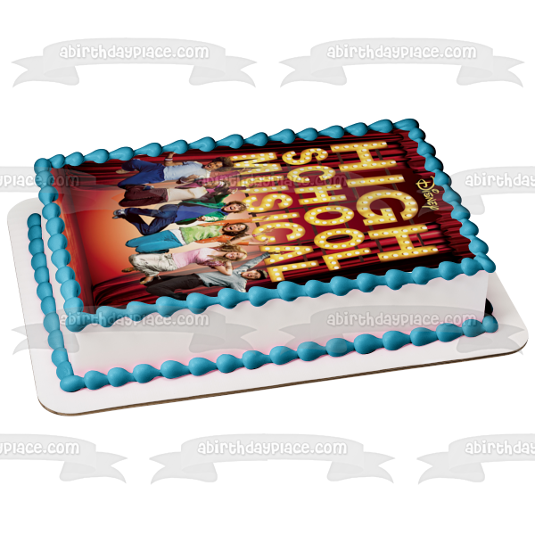 Imagen comestible para tarta de High School Musical Troy Bolton Sharpay Evans y Chad Danforth ABPID03586 