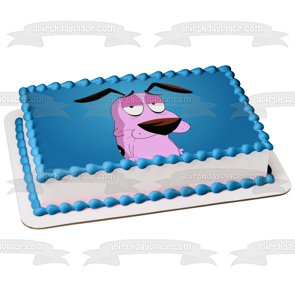 Courage the Cowardly Dog Cartoon Network Animated TV Show Edible Cake Topper Image ABPID53204