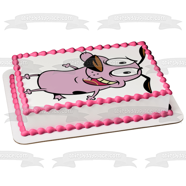 Courage the Cowardly Dog Cartoon Network Animated TV Show Edible Cake Topper Image ABPID53205