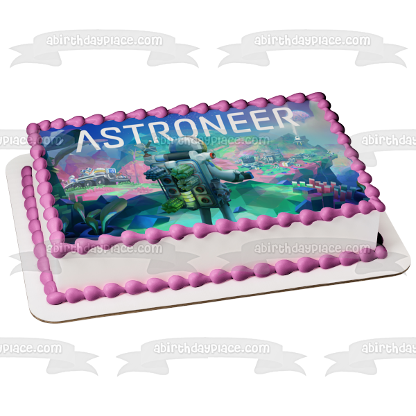 Astroneer Crafting Videojuego Space Astronaut Edible Cake Topper Imagen ABPID53216 