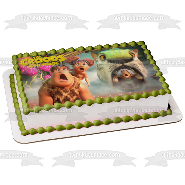 The Croods: A New Age Thunk Sandy Gran Chunky Edible Cake Topper Image ABPID53233