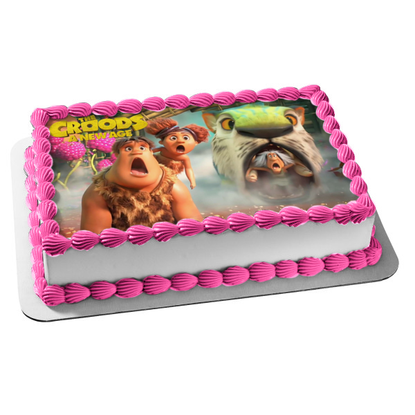 The Croods: A New Age Thunk Sandy Gran Chunky Edible Cake Topper Image ABPID53233