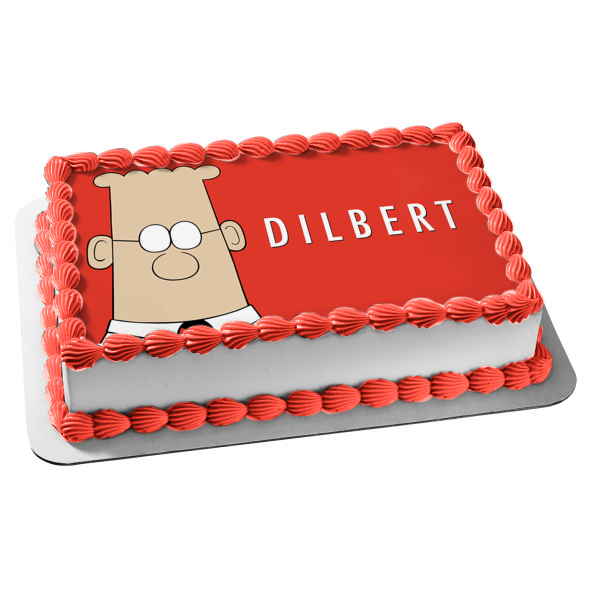 Dilbert Comic Cartoon TV Show Office Humor Edible Cake Topper Image ABPID53234