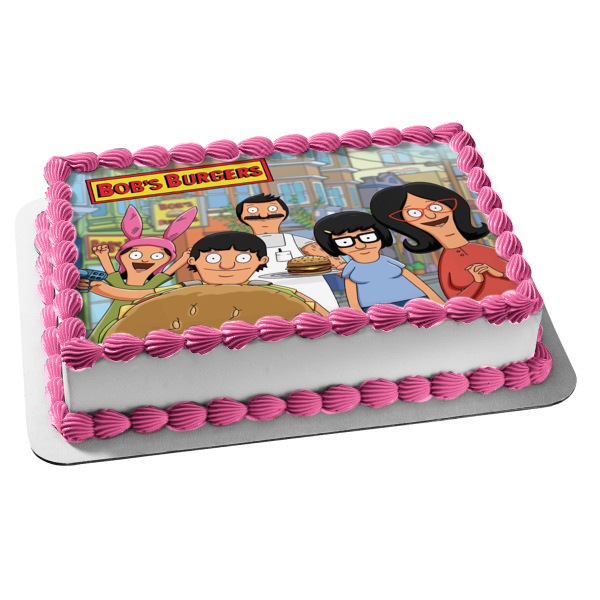 Bobs Burgers Tina Louise Gene y Belcher Imagen comestible para decoración de tarta ABPID01579 