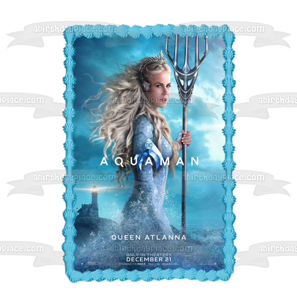 Imagen comestible para decoración de tarta Aquaman Queen Atlanta ABPID01586 