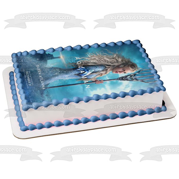 Imagen comestible para decoración de tarta Aquaman Queen Atlanta ABPID01586 