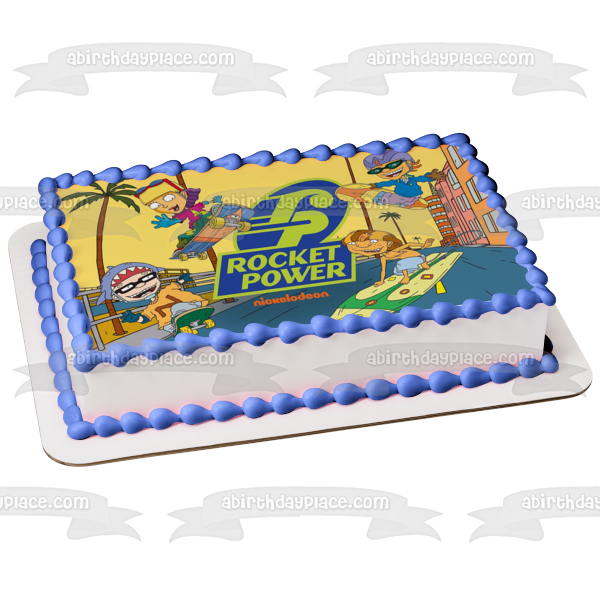 Nickelodeon Rocket Power Sam Otto Regina Maurice Edible Cake Topper Image ABPID53240