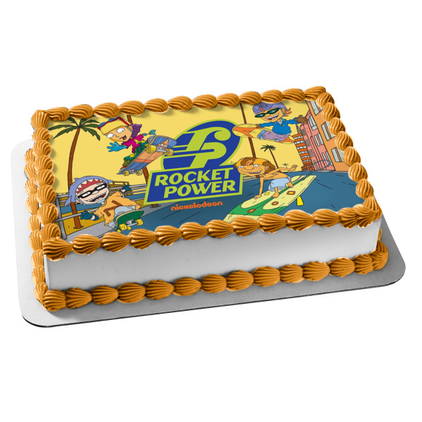 Nickelodeon Rocket Power Sam Otto Regina Maurice Edible Cake Topper Image ABPID53240