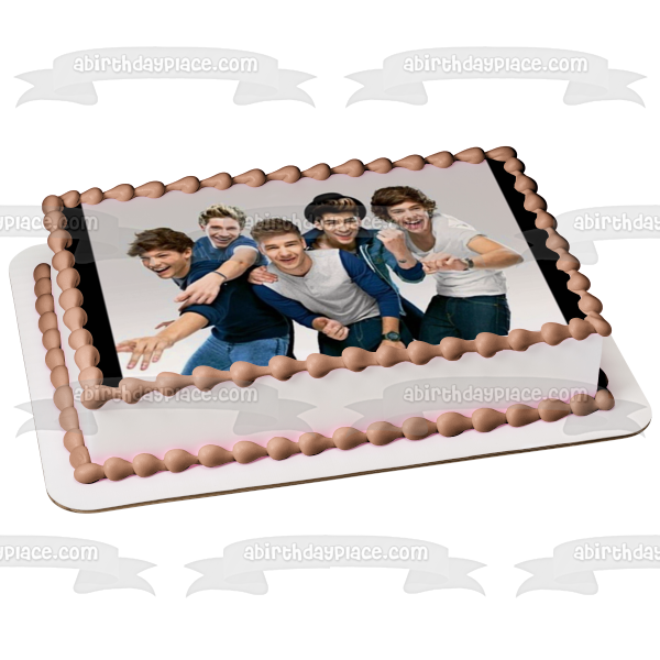 Music Band One Direction Harry Zayn Louis Niall Liam Edible Cake Topper Image ABPID53241