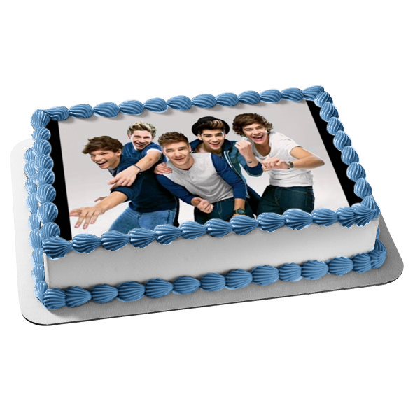 Music Band One Direction Harry Zayn Louis Niall Liam Edible Cake Topper Image ABPID53241