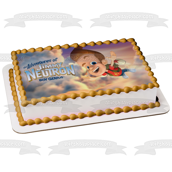 The Adventures of Jimmy Neutron Boy Genius Nickelodeon Cartoon Animated TV Show Edible Cake Topper Image ABPID53250