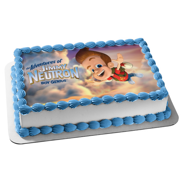 The Adventures of Jimmy Neutron Boy Genius Nickelodeon Cartoon Animated TV Show Edible Cake Topper Image ABPID53250