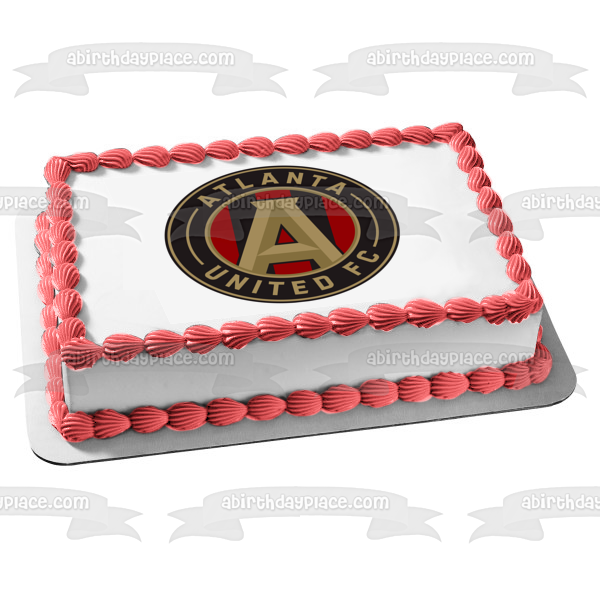 Imagen comestible para tarta con logotipo de Atlanta United Football Club Soccer ABPID01595 