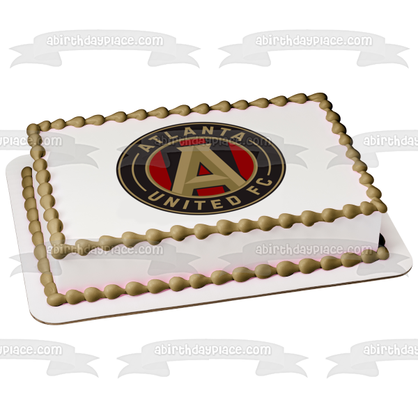 Imagen comestible para tarta con logotipo de Atlanta United Football Club Soccer ABPID01595 