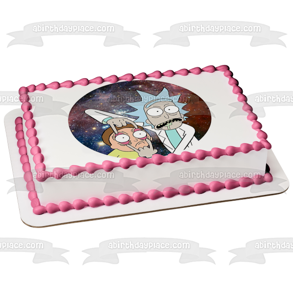 Rick y Morty Rick Sanchez Morty Smith Imagen comestible para decoración de tarta ABPID01636 