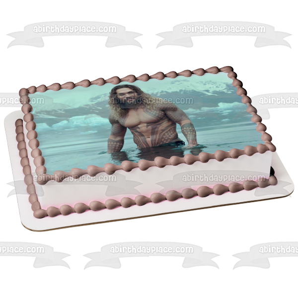 Aquaman Atlantis Trident of Atlan Edible Cake Topper Image ABPID01669