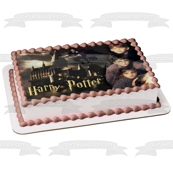 Harry Potter Hogwarts Harry montando escoba adorno comestible para tarta imagen ABPID09063 