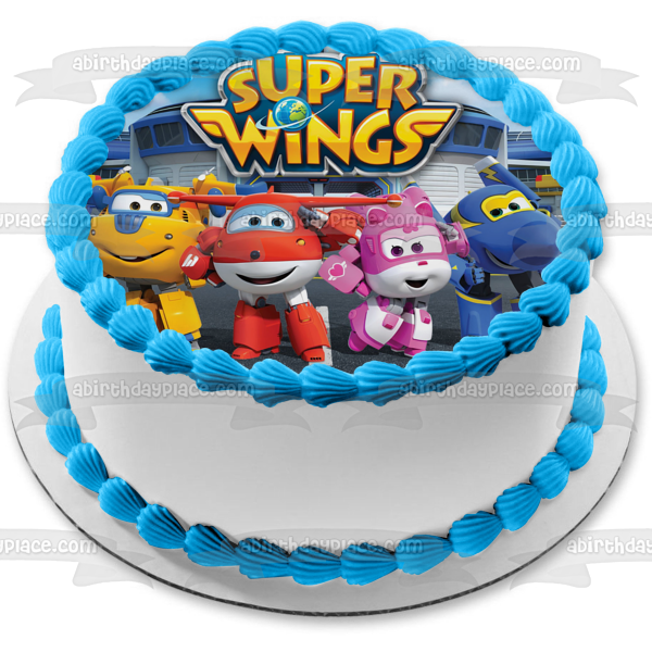 Imagen comestible para tarta de Super Wings Todd Dizzy Jerome Jett ABPID15246 