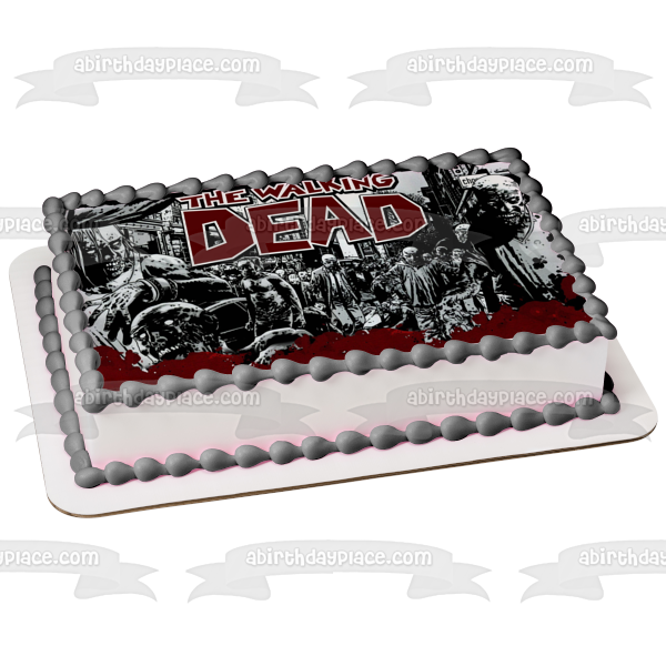 The Walking Dead Zombies Edible Cake Topper Image ABPID01687