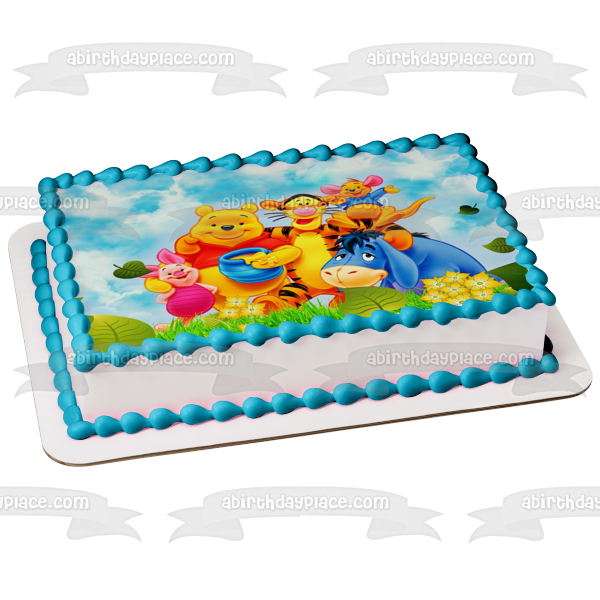 Winnie the Pooh Tigger Piglet Eeyore y Kanga adorno comestible para tarta imagen ABPID01692 