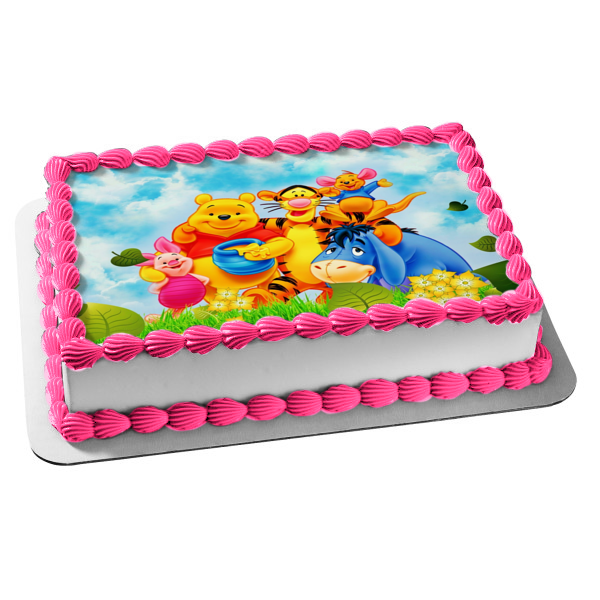 Whinnie the Pooh Tigger Piglet Eeyore Kanga Edible Cake Topper Image ABPID01692