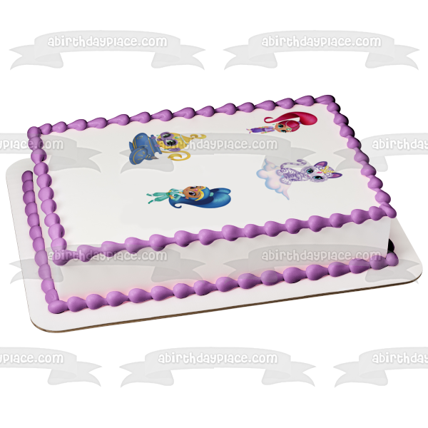 Shimmer and Shine Tala and Nahal Edible Cake Topper Image ABPID01834