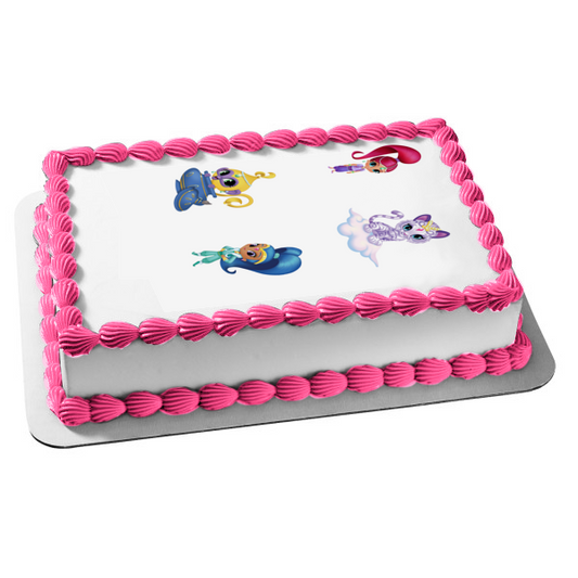 Shimmer and Shine Tala and Nahal Edible Cake Topper Image ABPID01834