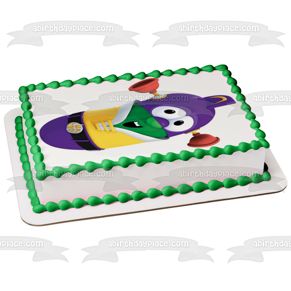 Veggietales Larry Boy Larry el pepino adorno comestible para tarta imagen ABPID01881 