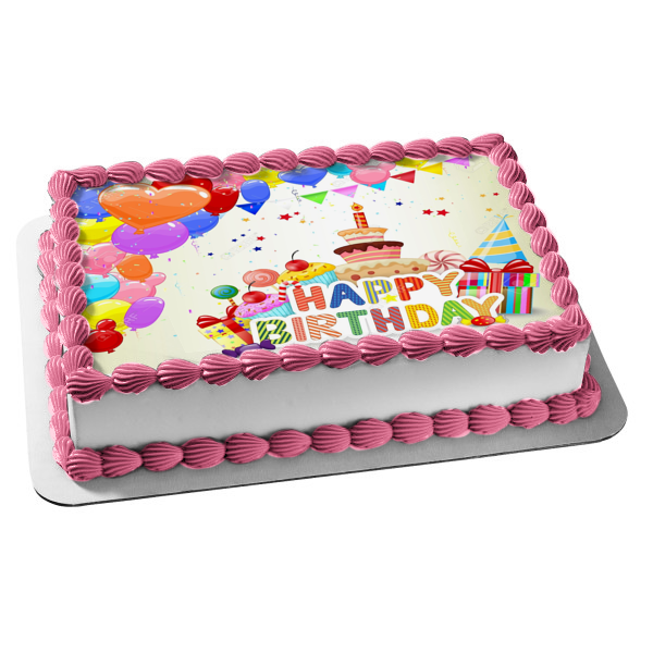 Bakefy® 2 CAKE TOPPER BALLOON Colourful Balloon Cake Toppers Kit Balloon  Happy Birthday Cake Decoration for Boys Girls Child Bi – DukanIndia