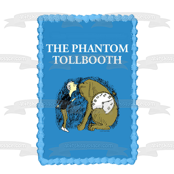 The Phantom Tollbooth Classic Literature Book Cover Norton Juster Milo Tock Edible Cake Topper Image ABPID53258