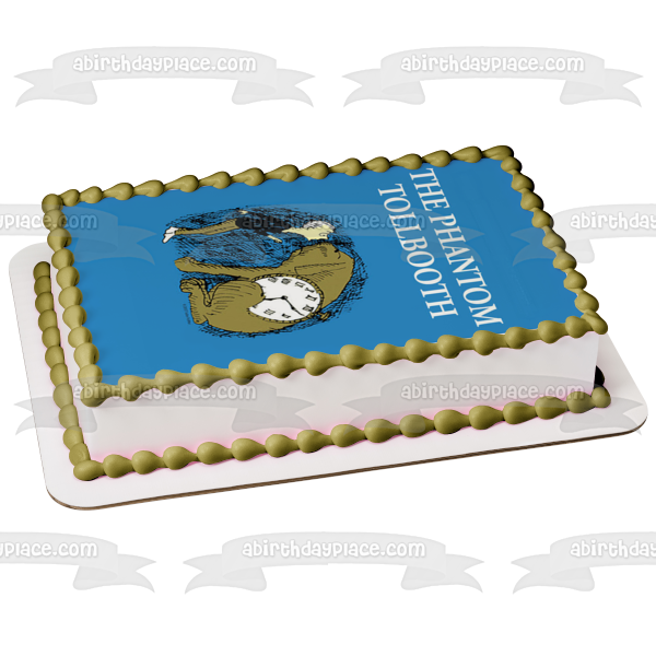 The Phantom Tollbooth Classic Literature Book Cover Norton Juster Milo Tock Edible Cake Topper Image ABPID53258