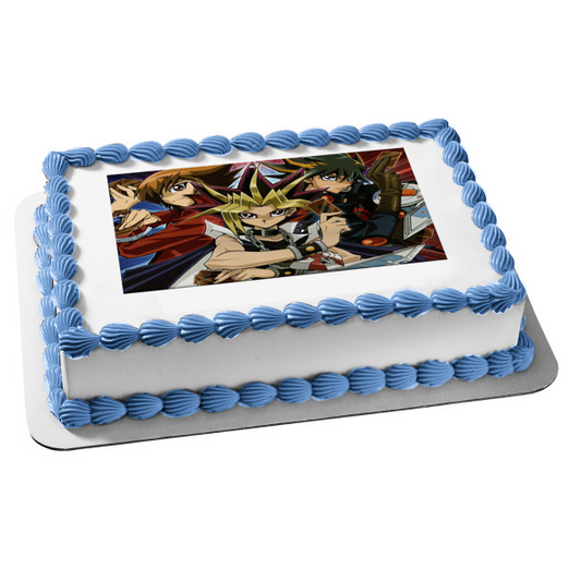 Yu Gi Oh Yugi Mutou y Jaden Yuki Imagen comestible para decoración de tarta ABPID03222 