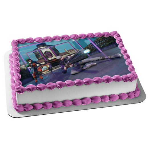 Ubisoft Hyper Scape Multiplayer Battle Royale Shooter Video Game Edible Cake Topper Image ABPID53346