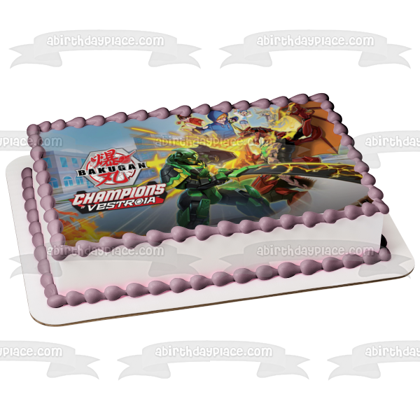 Bakugan Champions of Vestroia Portada del videojuego Imagen comestible para decoración de tarta ABPID53262 