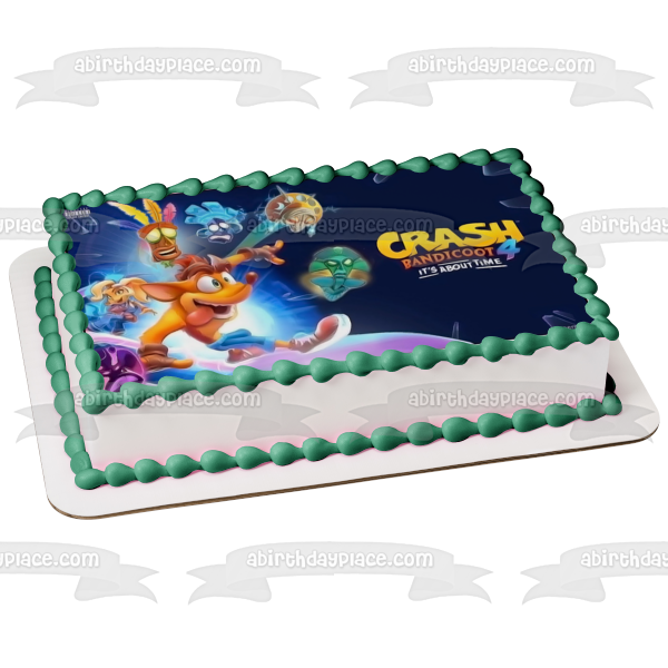 Crash Bandicoot 4: It's About Time Video Game Cover Coco Bandicoot Edible Cake Topper Image ABPID53263