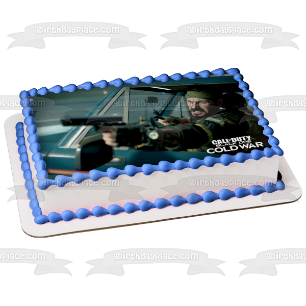 Call of Duty Black Ops Cold War Alex Mason Edible Cake Topper Image ABPID53264