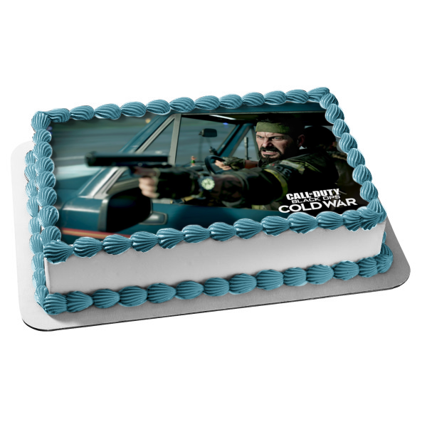 Call of Duty Black Ops Cold War Alex Mason Edible Cake Topper Image ABPID53264