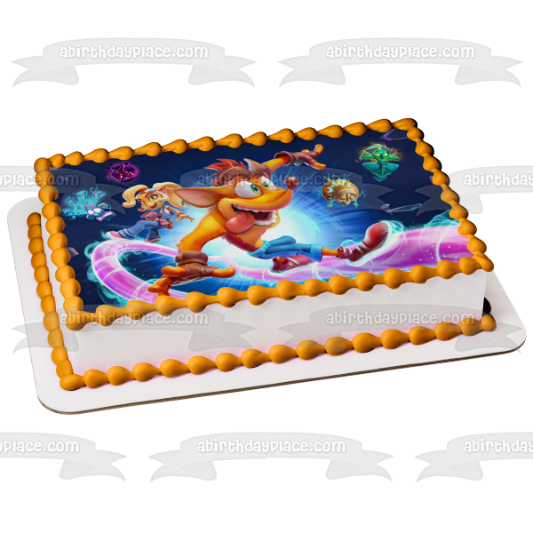 Crash Bandicoot 4: It's About Time Coco Bandicoot Edible Cake Topper I – A Birthday Place