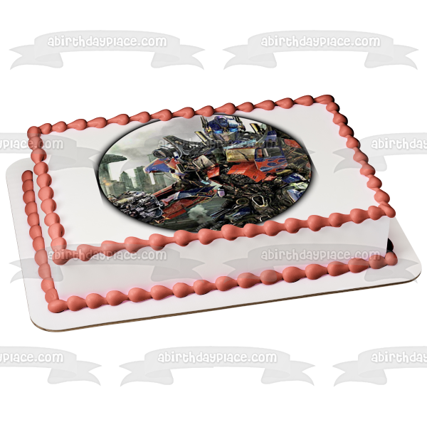 Transformers Optimus Prime Dark of the Moon Edible Cake Topper Image ABPID03266