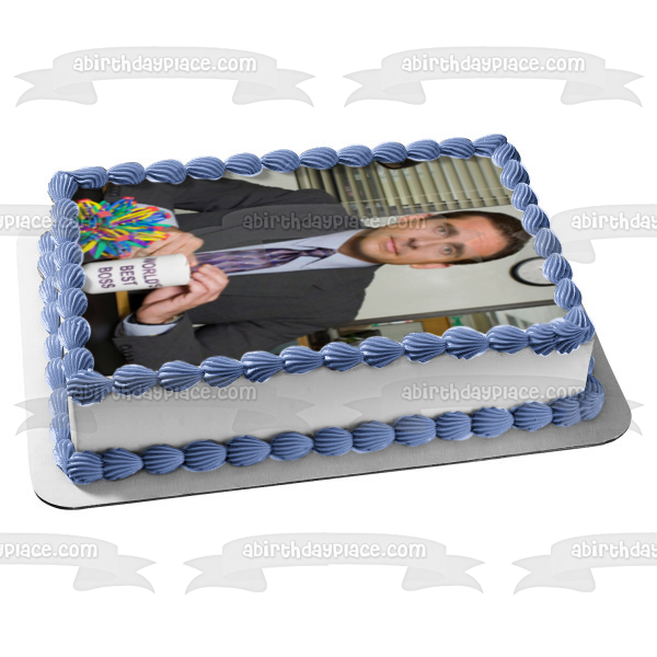 The Office Michael Scott - Taza de café para escritorio, decoración comestible para tarta, imagen ABPID27714 